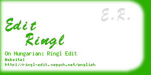 edit ringl business card